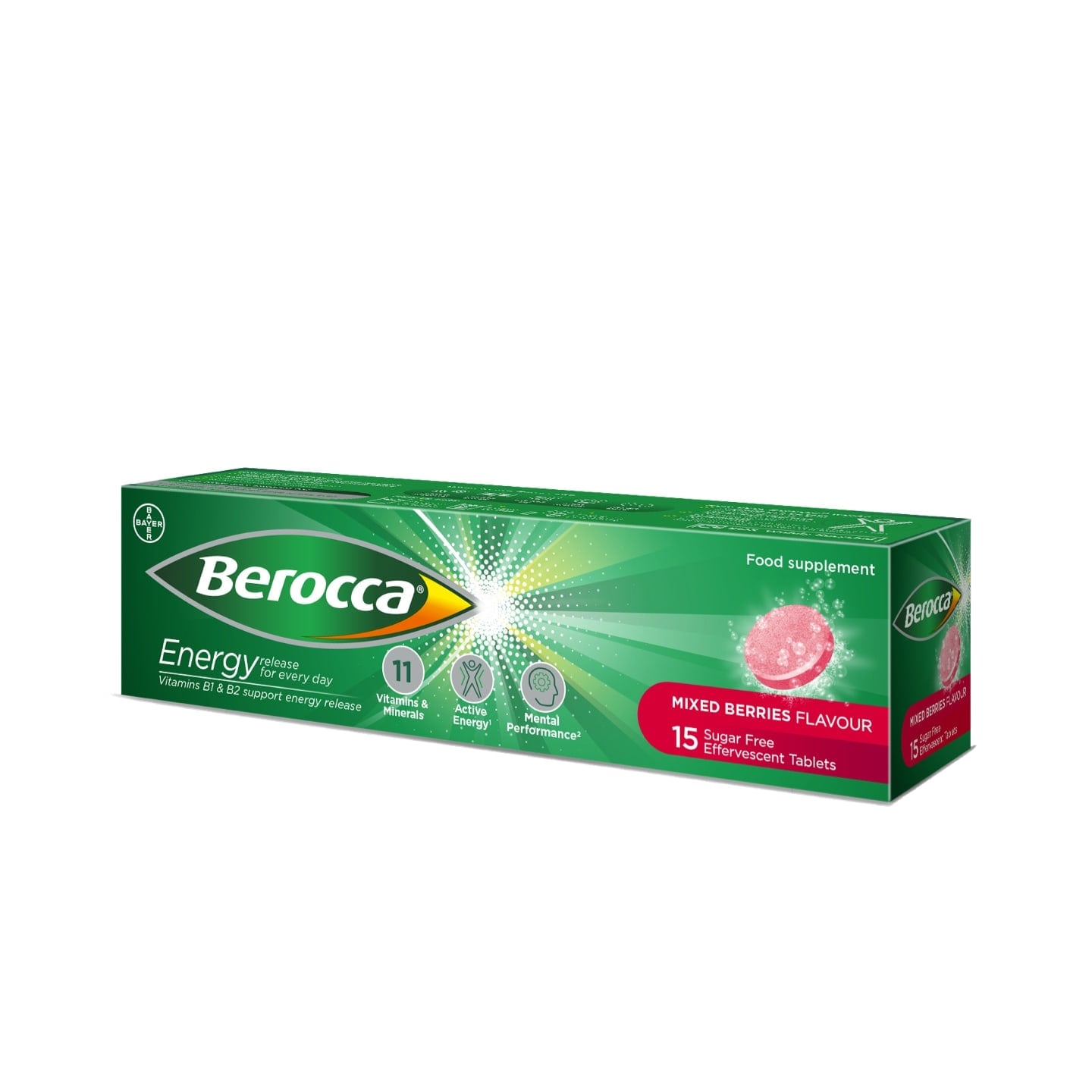 Berocca Mixed Berries Effervescent Tablets