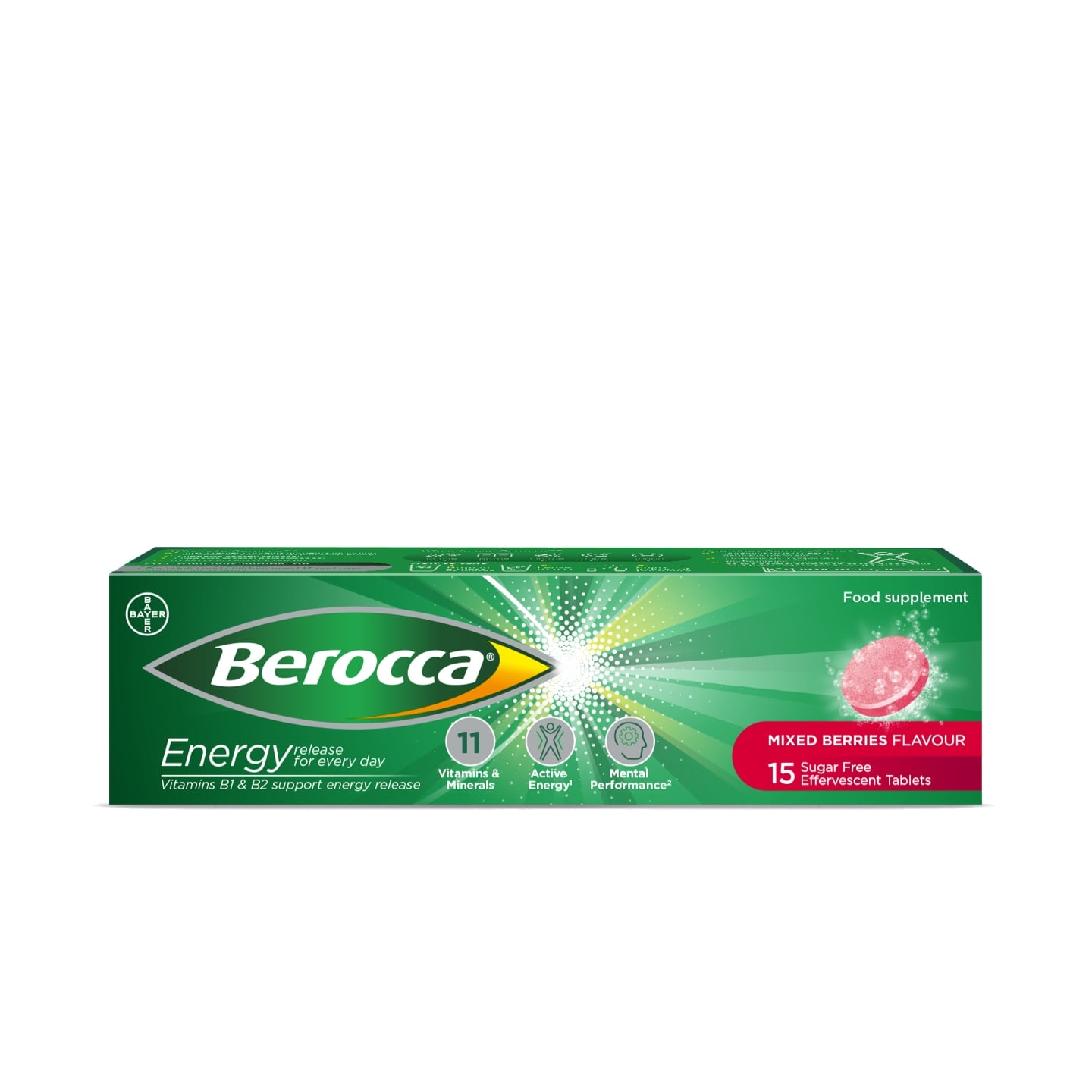 Berocca Mixed Berries Effervescent Tablets